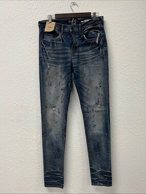 PRPS Blue Painters Wash Men's Skinny Jeans
#1035